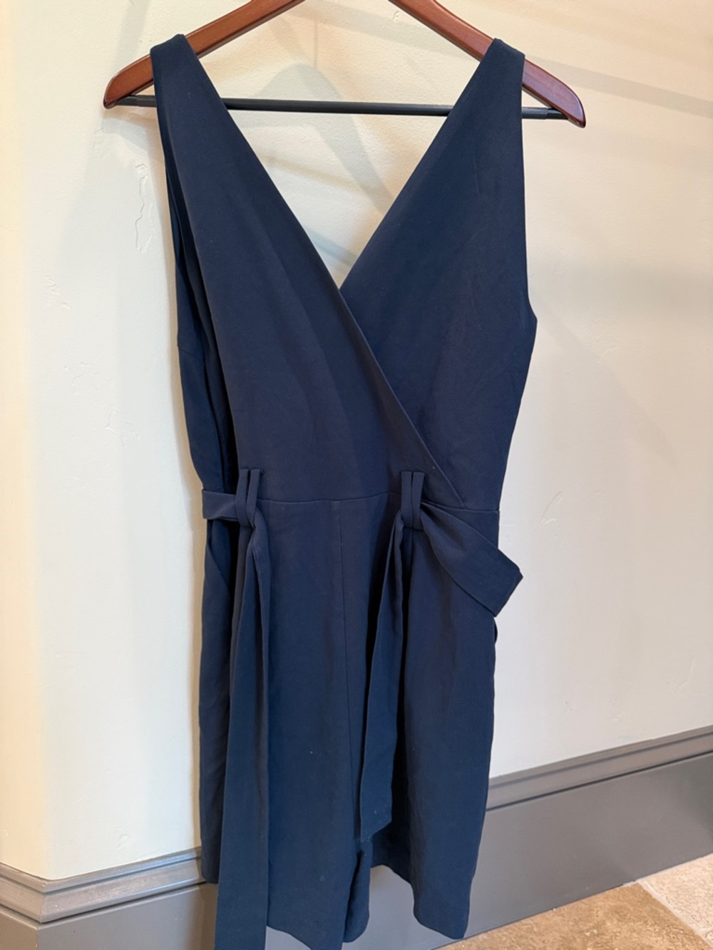 Y.A.S Wrap Romper with Tie Waist
